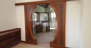 Porta Scorrevole doppia anta in legno su misura di design Cin